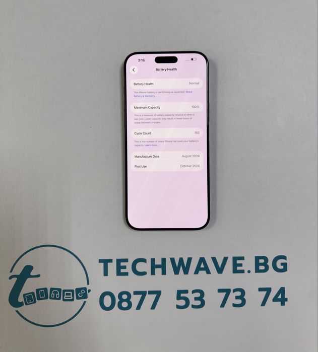 iPhone 16 Pro Max 512GB Black Titanium 100%