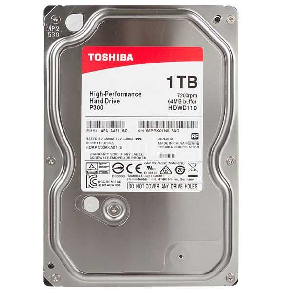 Жёсткий диск Toshiba 1 Tb