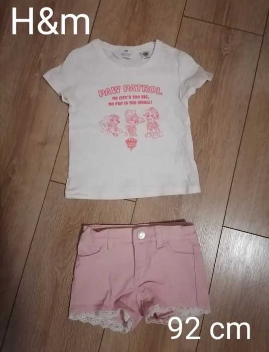 Tricou si pantaloni scurți fetita