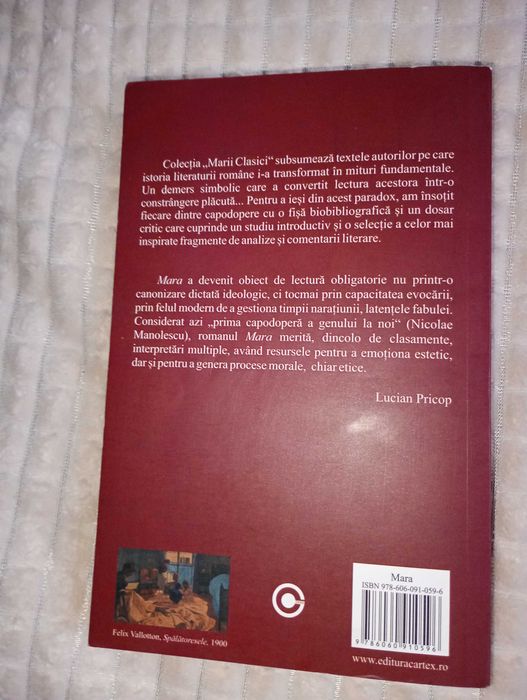 „Mara” – Ioan Slavici, nouă