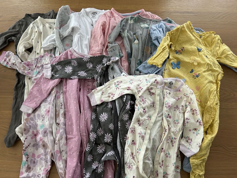 Огромен лот бебешки дрехи за момиче на 3 и 6 месеца (62, 68)
