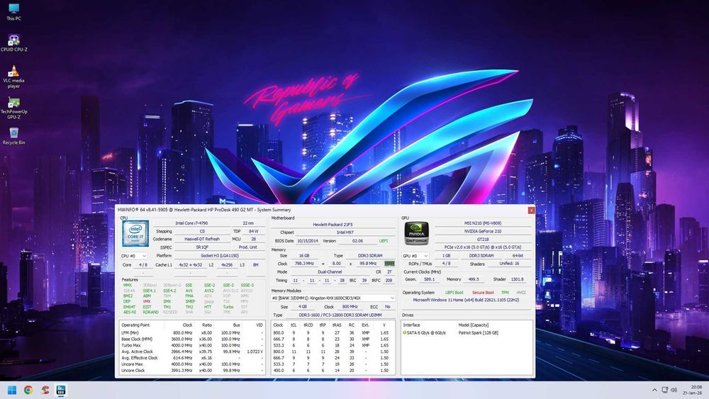 KIT i7-4790+Placa+16GB HyperX+Cooler mare+WiFi !! CA NOU !! la 500lei