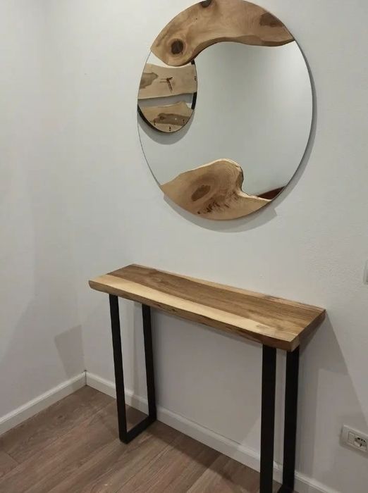 Бар маса от масив и желязо различни видове