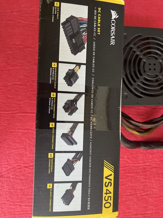 Corsair VS 450 захранване