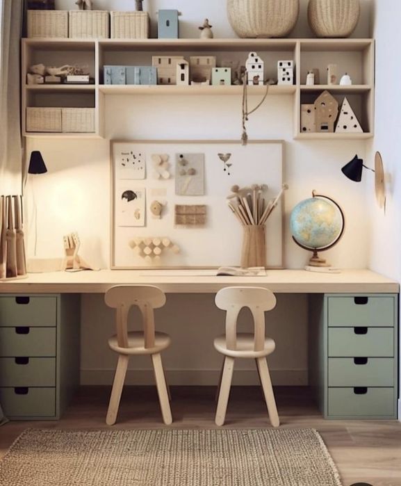 Birou modern pentru copii.