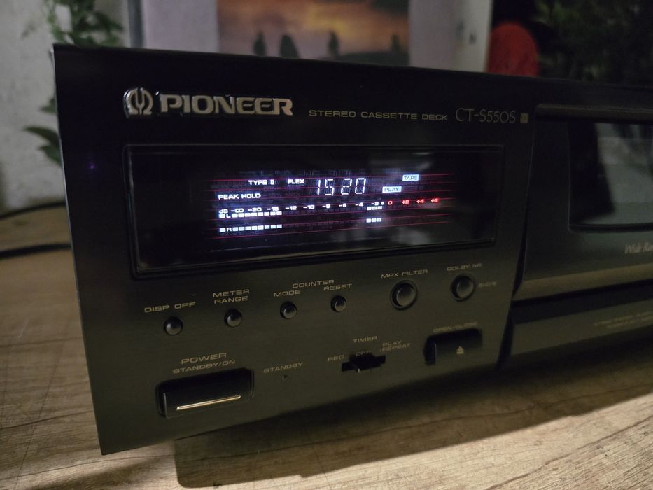 Casetofon deck PIONEER CT-S550S, 3 head, dolby S, ble,  Japan