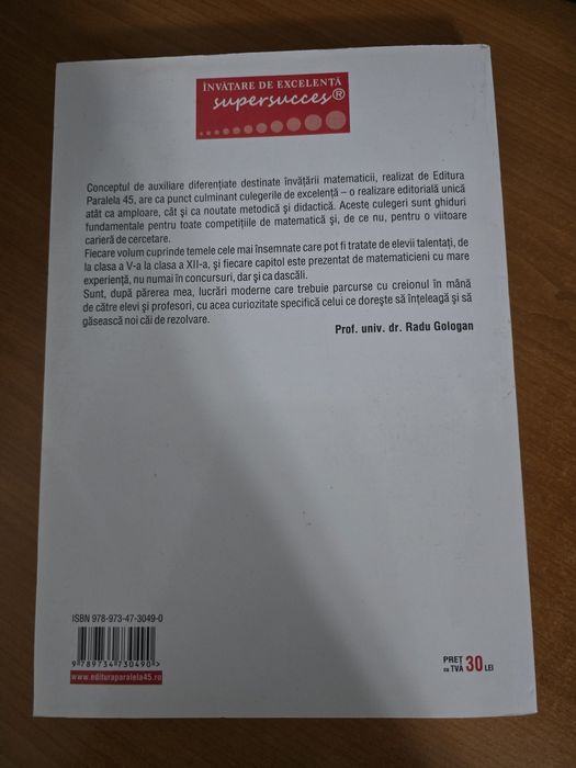 Culegeri matematica liceu