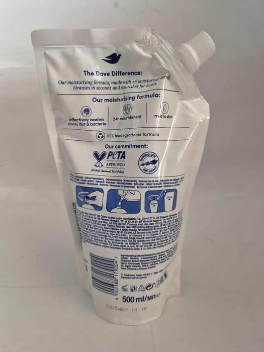1.99€ Dove течен сапун за ръце, пълнител 500мл, Deeply Nourishing