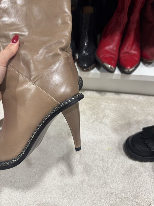 Италианки червени ботуши и Zara