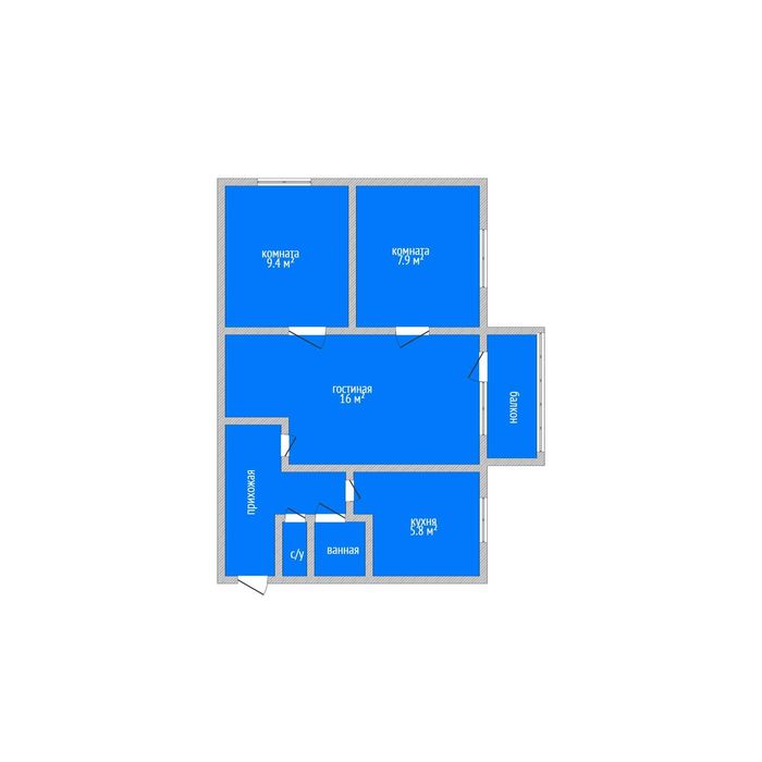 Продажа 3-комнатной квартиры