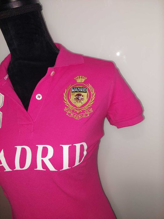 Tricou nou ciclam/fuxia Madrid stil polo