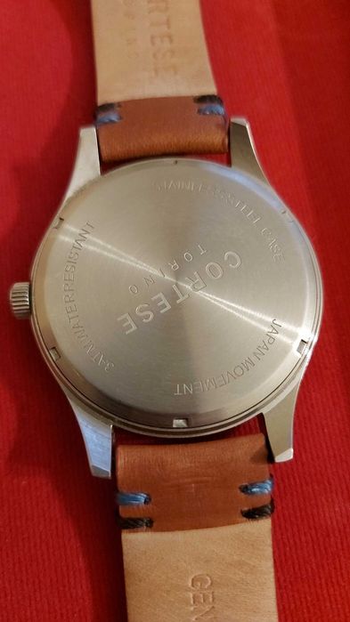 Ceas de mana elegant Torino Cortese C19502 curea piele vaca quartz nou