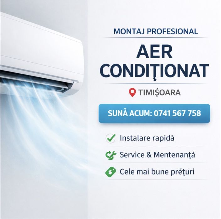 Instalare / montaj aer conditionat