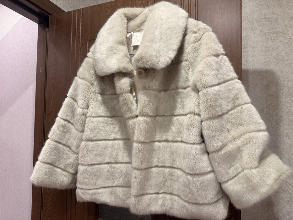 Дамско палто с косъм М/Л