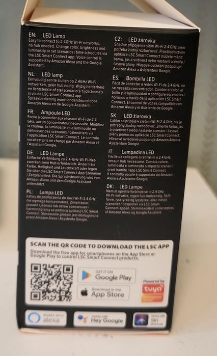 Becuri smart, E14, clasa A+, compatibile Alexa, Google, Siri (Wi-Fi)