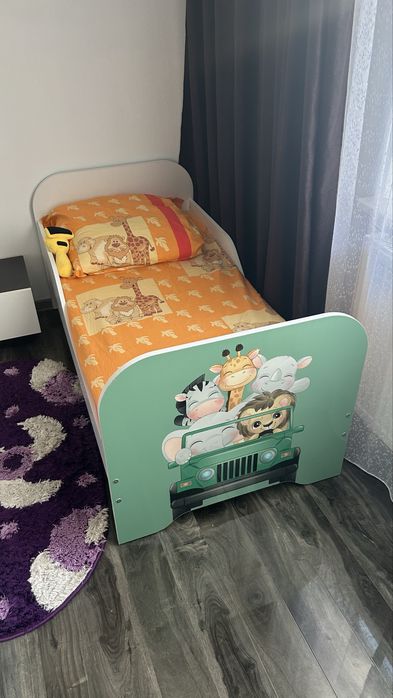 Pat copii 3 ani  + saltea inclusa
