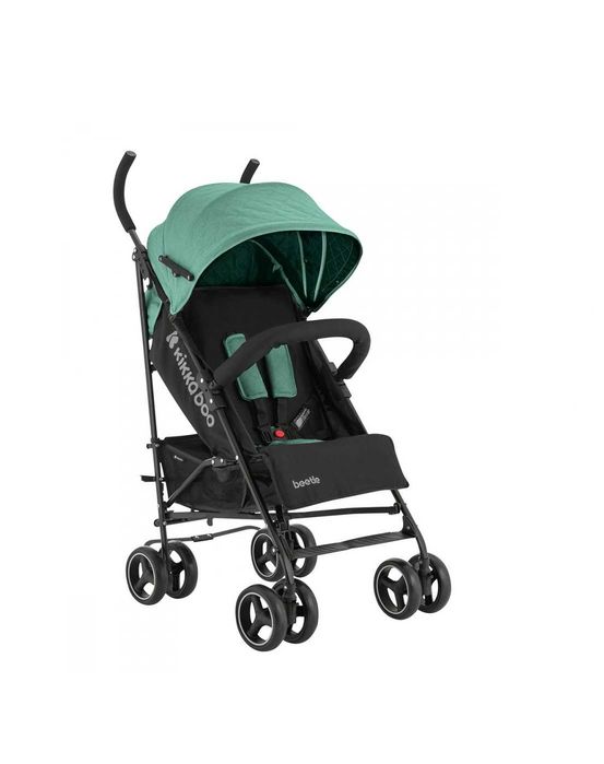 Carucior sport pentru copii KikkaBoo Beetle Mint cu Spatar reglabil,Bara de protectie detasabila,Pliere tip umbrela si greutate redusa ,Pana la 22kg