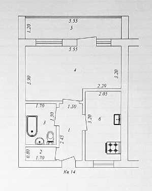 Продается квартира 1 в 2