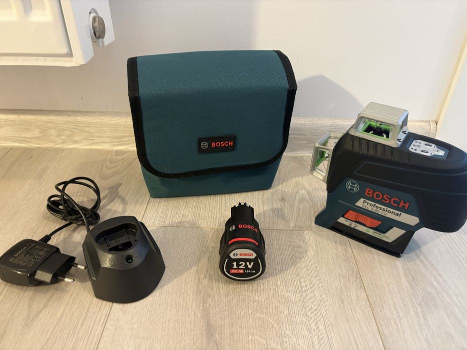 Nivela Laser Verde Bosch GLL 3-80 CG cu acumulator