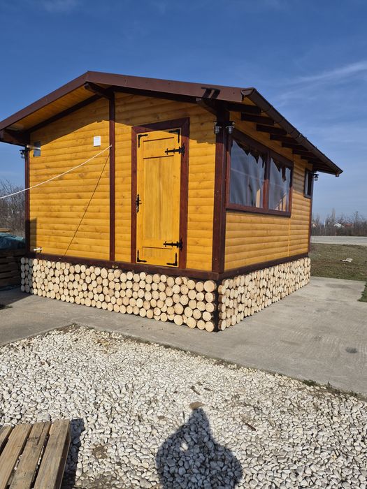 Cabana din lemn de vanzare 6x5 metri