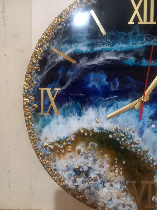 Морская тема.Часы.Ручная работа.