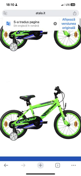 Bicicleta copii 16’’ ca noua