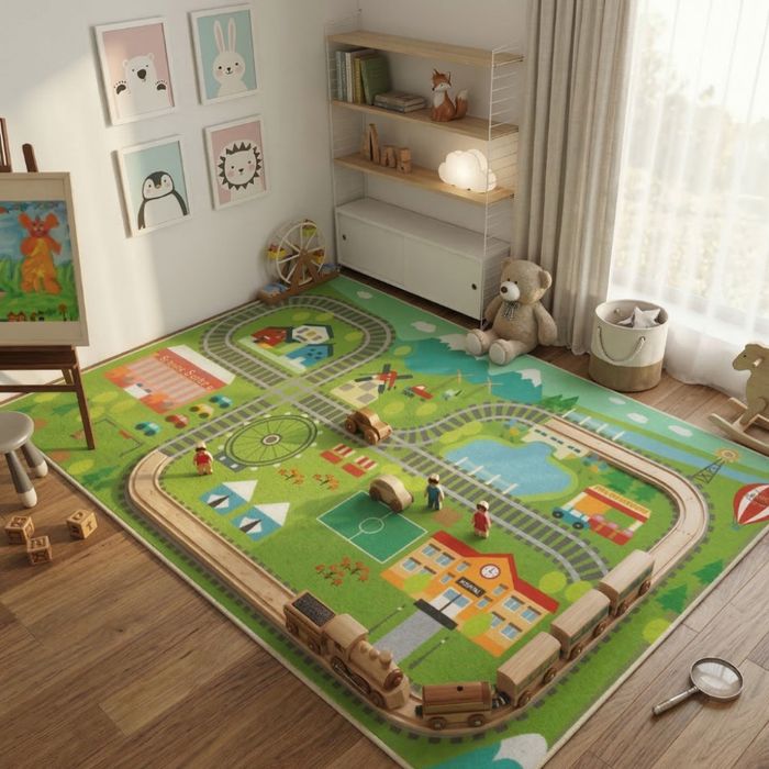 Детски килим за игра 120х160см