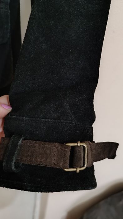 Geaca din piele întoarsă Italy nouă