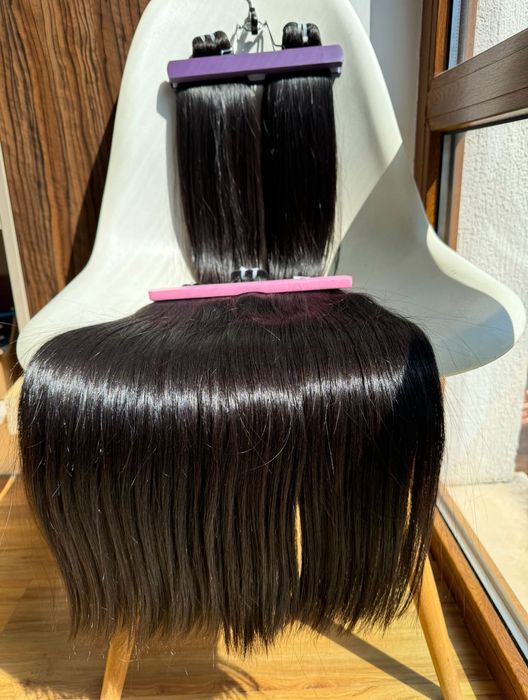 100% Естествена Коса, Топ Качество, 1 донор, Супер Плътна с Дебел Край