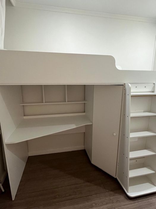 Кровать-чердак с рабочей зоной