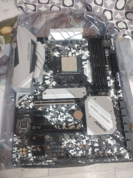 Asrock B450 steel legend и raizen 5 2600