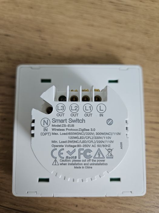 Întrerupător / switch zigbee Tuya 2 canale