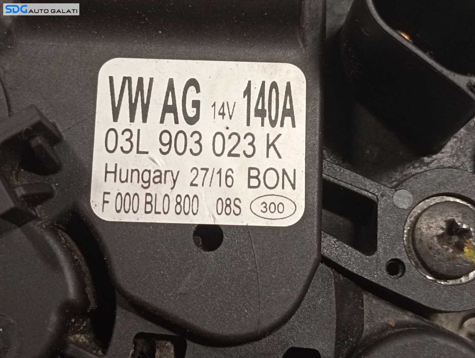 Alternator 140A Volkswagen Passat B8 2.0 TDI 2015 - Prezent Cod 03L903023K [C4003]