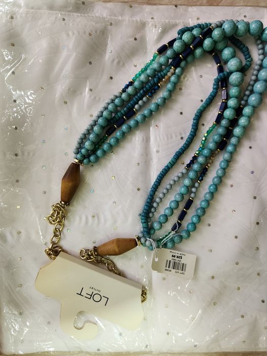 Бусы голубые из Дубая