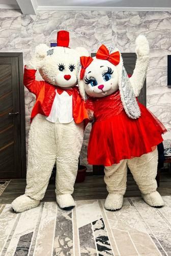 Аренда на прокат карнавальных костюмов: Мишка Тедди и Зайка для любых