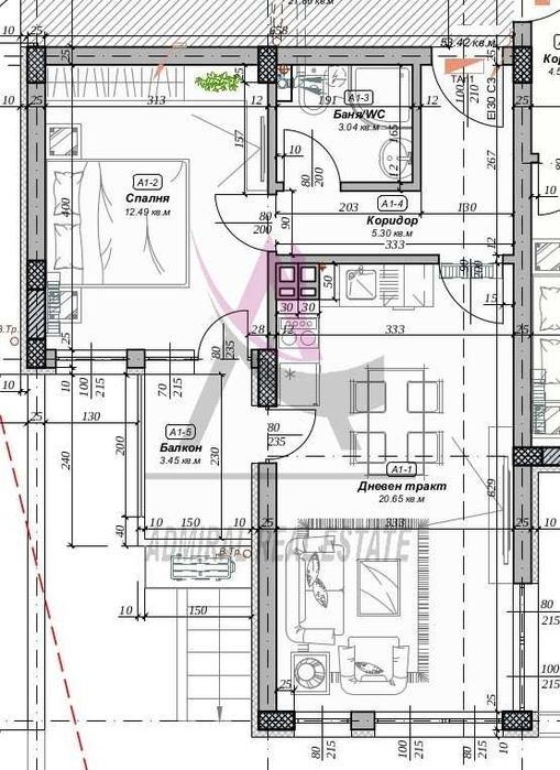 Продава се Двустаен апартамент в Варна, Възраждане 3 - 70 кв.м за 1572 €/кв.м - Снимка #2