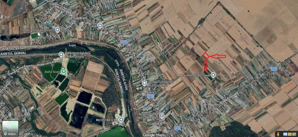 Teren intravilan de vanzare, 1000mp, in comuna Copaceni, Ilfov