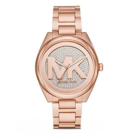 Michael Kors Janelle Дамски Часовник 42мм Кварцов с Розова Метална Верижка