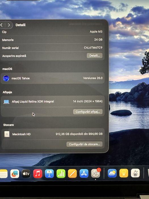 MacBook  Pro 14-inch /M3 Max /. 24 Gb RAM /1 TB /Space Black