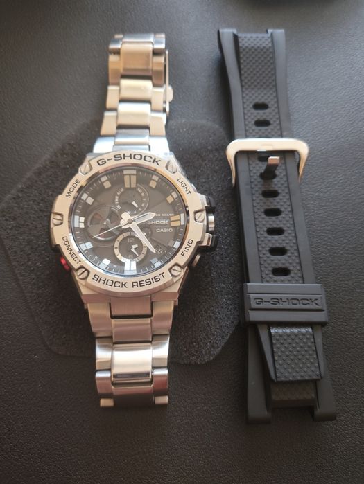 Продавам Casio G-Shock G-STEEL (GST-B100D-1A) + 2 Оригинални Каишки