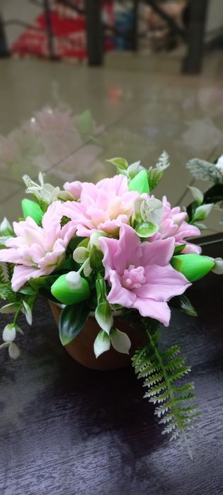 Мыло ручной работы Букеты Тюльпан, Розы, Пионы, Лилии, Подсолнухи