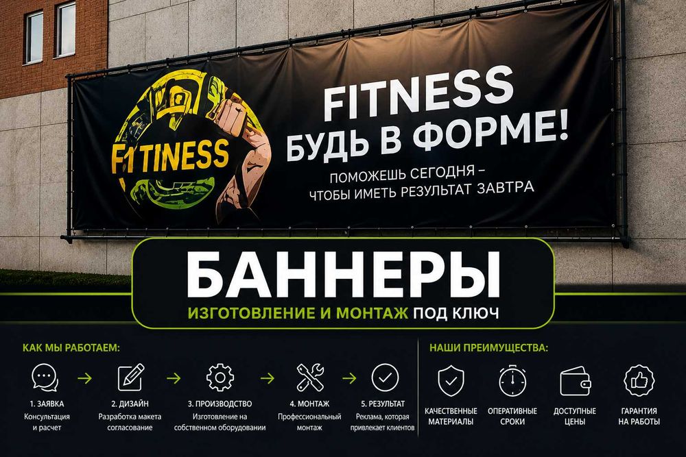 Дизайн • Вывески • Баннеры • Лайтбоксы • Объемные Буквы • Монтаж