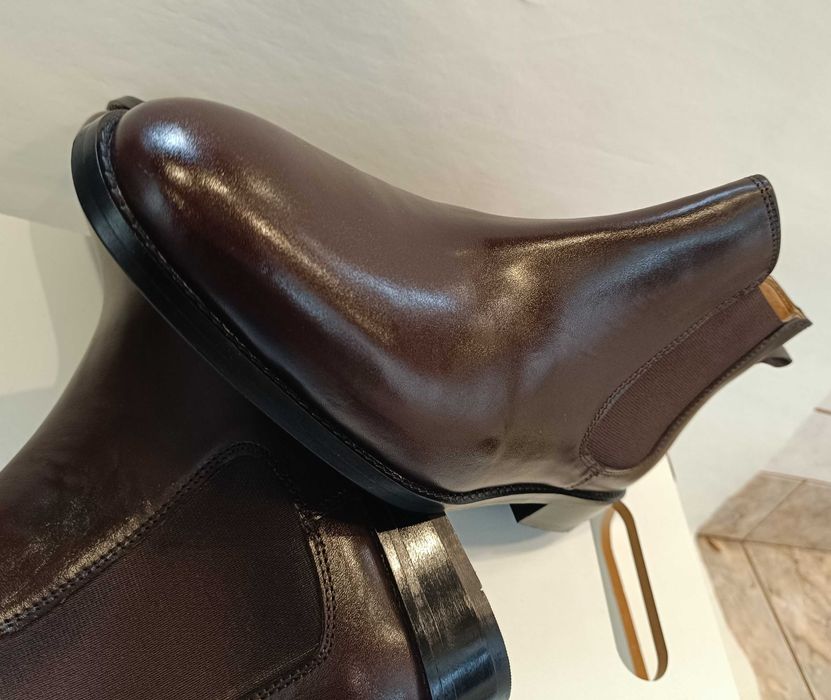 Ghete chelsea de lux plain toe La Maison Du Ch. NOI piele naturala