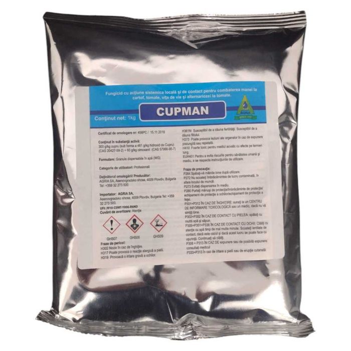 Fungicid Cupman (461 g/kg hidroxid de cupru si 60 g/kg cimoxanil)