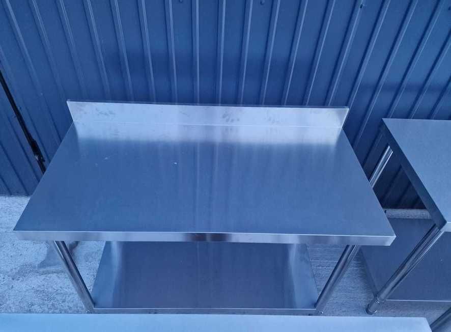 Masa inox 90-120-140-160-180-200cm cu polita SUPER CALITATE mese noi
