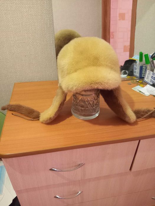 Шапка норковая теплая