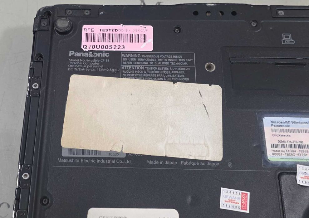 Laptop pt diagnoza Panasonic CF18 cu touchscreen - import Germania