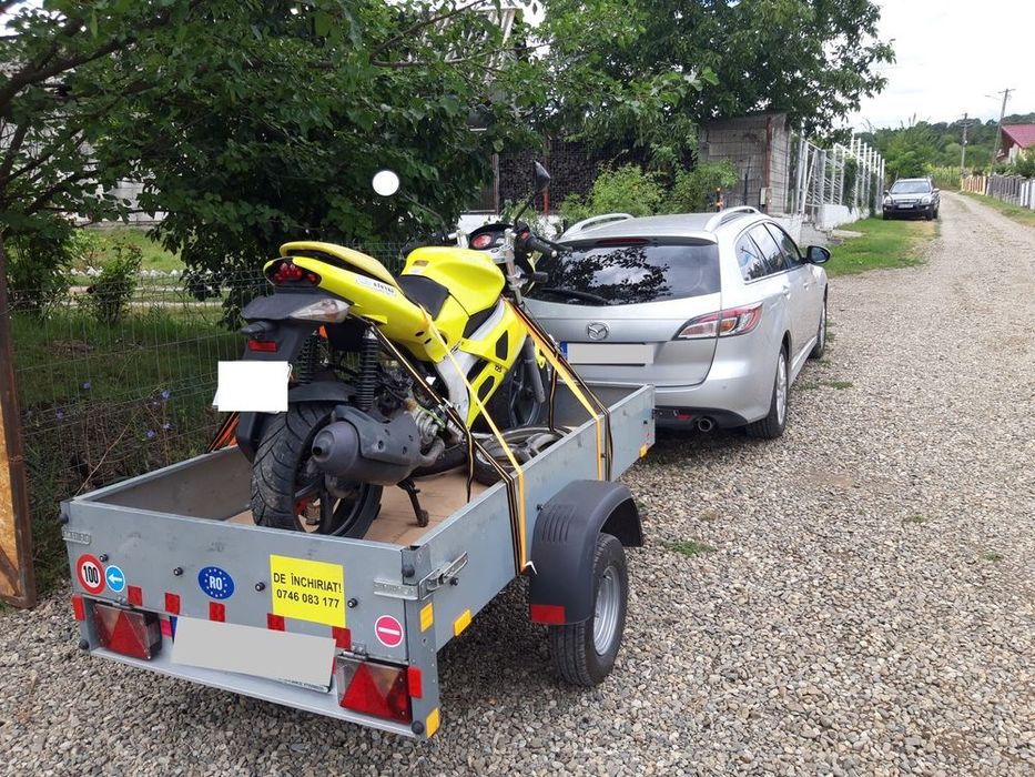 Remorca de închiriat 750kg,cu prelata