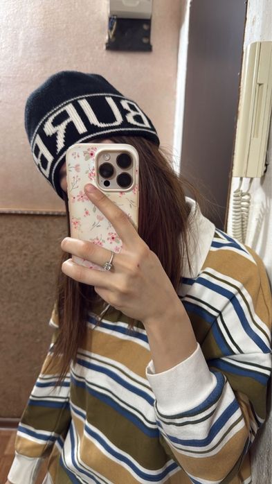 Black Шапка burberri