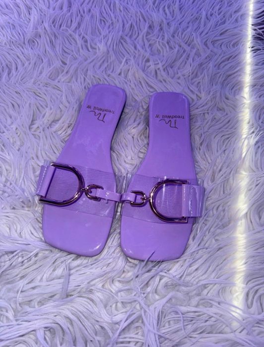 Papuci eleganți mov